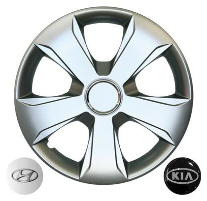 Croatia Cover Σετ Τάσια Αυτοκινήτου Hyundai i30/Kia Ceed 4τμχ 15'' Ασημί από το Saveltrade