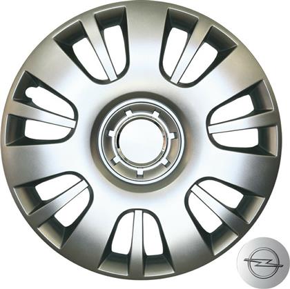 Croatia Cover Σετ Τάσια Αυτοκινήτου Opel Astra H/Zafira B με Σήμα Opel 4τμχ 16'' Ασημί από το Saveltrade