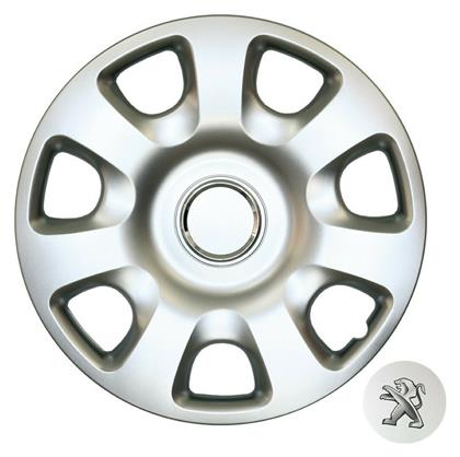 Croatia Cover Σετ Τάσια Αυτοκινήτου Peugeot 308 / Partner 4τμχ 15'' Ασημί από το Saveltrade