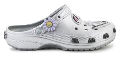 Crocs Classic Clog Γυναικεία Σαμπό Ασημί