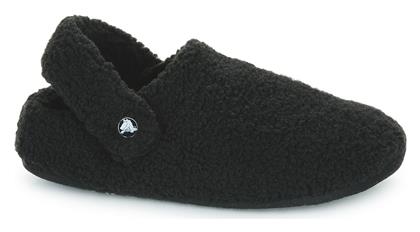 Crocs Classic Cozzzy Κλειστές Παντόφλες με Γούνα Μαύρες