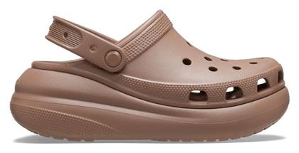 Crocs Classic Crush Ανατομικά Σαμπό Καφέ