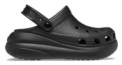 Crocs Classic Crush Ανατομικά Σαμπό Μαύρα από το Modivo