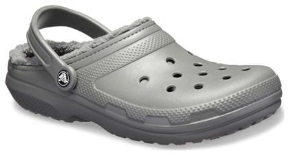 Crocs Classic Lined Clog Κλειστές Χειμερινές Ανδρικές Παντόφλες Slate Grey / Smoke από το SerafinoShoes