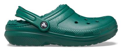 Crocs Classic Lined Clog Σαμπό Πράσινα