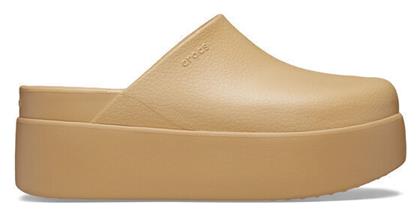 Crocs Clog Γυναικεία Δερμάτινα Σαμπό Μπεζ από το Modivo