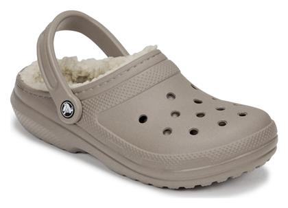 Crocs Κλειστές Χειμερινές Ανδρικές Παντόφλες Μπεζ