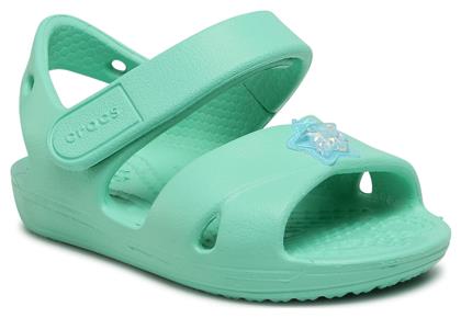 Crocs Παιδικά Ανατομικά Παπουτσάκια Θαλάσσης Classic Crosss Trap Charm Πράσινα