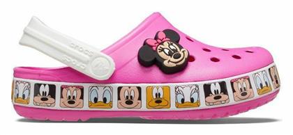 Crocs Παιδικά Σαμπό Θαλάσσης Minnie Mouse Ροζ