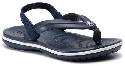 Crocs Παιδικές Σαγιονάρες Flip Flops Navy Μπλε Crocband Strap Flip K