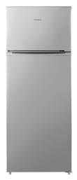 Crown Ψυγείο Δίπορτο 210lt Υ143xΠ55xΒ55εκ. Inox DF249SI