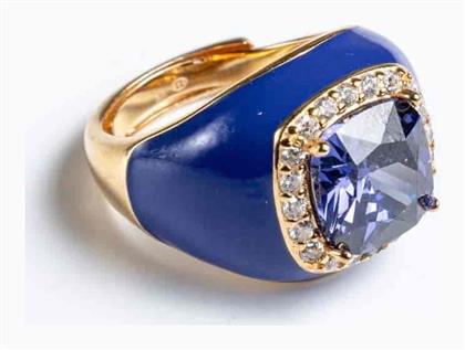 Cuoro Γυναικείο Δαχτυλίδι από Ασήμι Επιχρυσωμένο