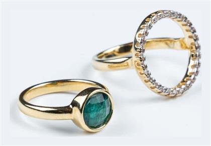 Cuoro Γυναικείο Δαχτυλίδι από Ατσάλι Επιχρυσωμένο