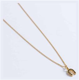 Cuoro Κολιέ από Επιχρυσωμένο Ασήμι