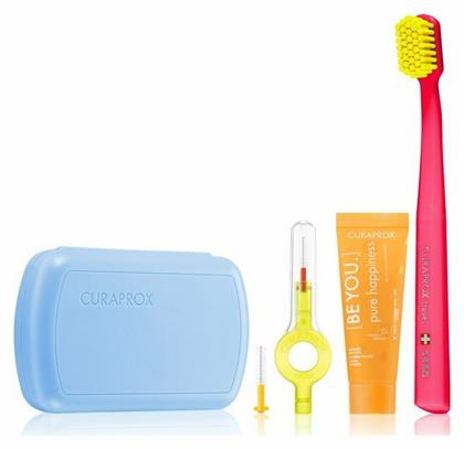 Curaprox Be You Travel Set Οδοντόβουρτσα Ultra Soft Γαλάζιο