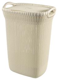 Curver Knit Καλάθι Απλύτων Πλαστικό με Καπάκι 45x34x61cm