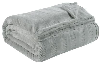 Das Home 0464 Κουβέρτα Fleece Υπέρδιπλη 220x240εκ. Γκρι από το Plus4u