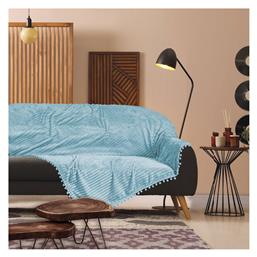 Das Home 1355 Κουβέρτα Fleece Καναπέ 130x170εκ. Γαλάζιο