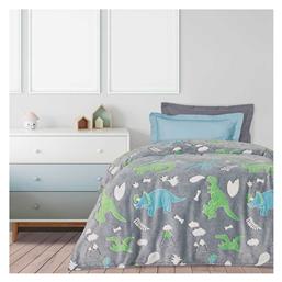 Das Home Κουβέρτα Fleece 160x220εκ. Φωσφορίζουσα Γκρί από το Katoikein