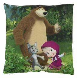 Das Home Παιδικό Διακοσμητικό Μαξιλάρι Masha And The Bear 5510 Μπλε Μ40xΥ40εκ.