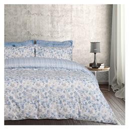 Das Home Σετ Σεντόνια Υπέρδιπλα 240x260εκ. Flannel 9637 Blue, Taupe 4τμχ