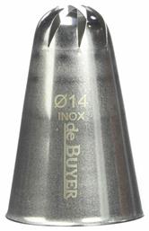 De Buyer Rose Flower Μύτη για Κορνέ Ζαχαροπλαστικής Inox 2129.14N