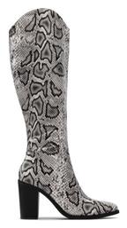 Deezee ZALRT220103 Γυναικείες Μπότες Cowboy με Ψηλό Τακούνι