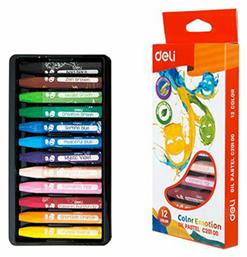 Deli Λαδοπαστέλ Color Emotion Oil Pastels 12 Χρωμάτων