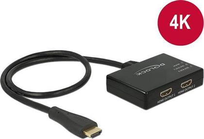 DeLock 87700 UHD HDMI Splitter 1 είσοδος/2 έξοδοι