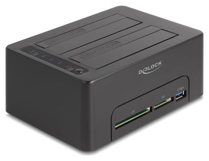 DeLock Docking Station για 2 Σκληρούς Δίσκους SATA 2.5'' / 3.5'' με σύνδεση USB 3.0 (64183)