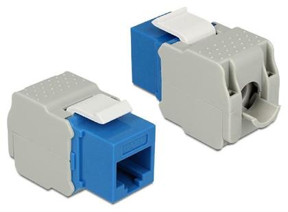 DeLock Keystone Module RJ45 jack to LSA Cat.6 UTP Blue