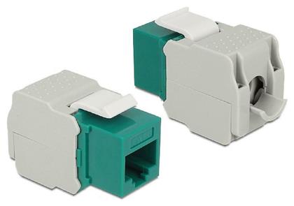 DeLock Keystone Module RJ45 jack to LSA Cat.6 UTP Green