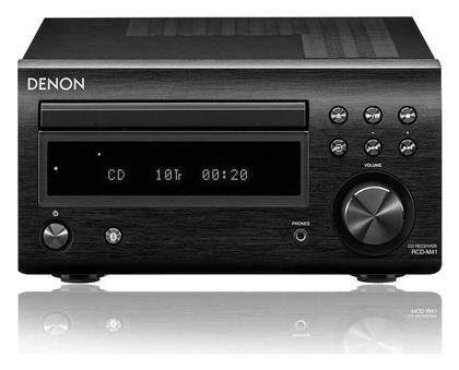 Denon Ηχοσύστημα 2.0 RCD-M41 DAB 60W με CD / Digital Media Player και Bluetooth Μαύρο