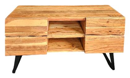 Dervie από Μέταλλο & Μασίφ Ξύλο Φυσικό 130x43.5x66.5εκ. 113-000038