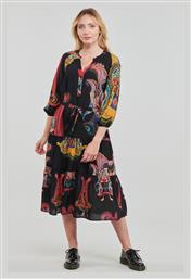 Desigual Midi All Day Φόρεμα Μακρυμάνικο Μαύρο