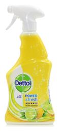 Dettol Power & Fresh Advance Καθαριστικό Spray Γενικής Χρήσης με Απολυμαντική Δράση Λεμόνι & Λάιμ 500ml από το Esmarket