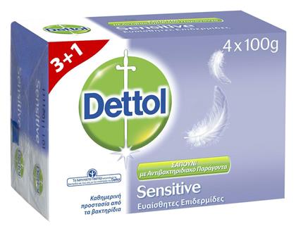 Dettol Sensitive Soap 4x100gr