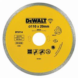 Dewalt Δίσκος Κοπής Πλακιδίων Διαμαντέ 110x20x1.6mm DT3714 από το e-shop