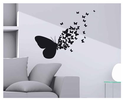 Διακοσμητικό Αυτοκόλλητο Τοίχου Butterflies Silhouettes 72x58cm Ango