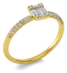 Diamond Group Μονόπετρο από Χρυσό 18Κ