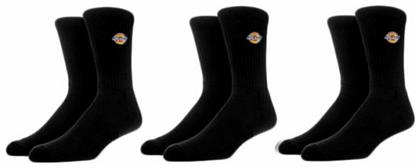 Dickies Valley Grove Μονόχρωμες Κάλτσες Μαυρο 3Pack