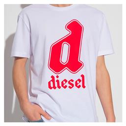 Diesel T-Diegor-K54 Ανδρικό T-shirt Λευκό με Στάμπα