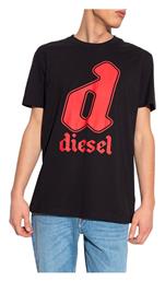 Diesel T-Diegor-K54 Ανδρικό T-shirt Μαύρο με Στάμπα