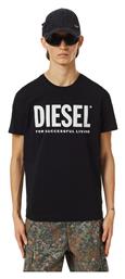 Diesel T-Diegos Ανδρικό T-shirt Μαύρο με Λογότυπο