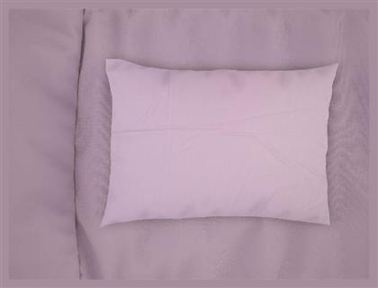 Dimcol Bebe Solid Βρεφική Μαξιλαροθήκη από 100% Βαμβάκι Light Purple 45x35εκ.