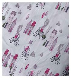 Dimcol Bicycle 416 Πάνα Αγκαλιάς Χασέ White - Bordeaux 80x80cm