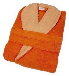 Dimcol Μπουρνούζι Δίχρωμο με Γιακά 02 Orange 450gr/m²