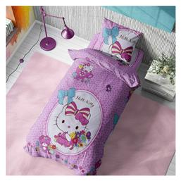 Dimcol Hello Kitty 170 Σετ Σεντόνια Μονά Βαμβακερά Pink 160x240cm 3τμχ από το 24home