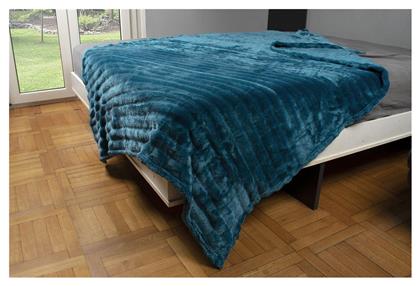 Dimcol Κουβέρτα Fleece 160x220εκ. Petrol από το 24home