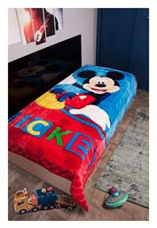 Dimcol Κουβέρτα Βελουτέ Mickey 160x220cm Πολύχρωμη από το Designdrops